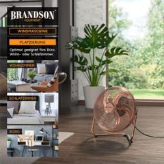  Quạt sàn Brandson 30cm 48W Nội địa Đức - Màu bạc/đen/đồng 
