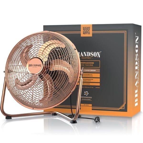 Quạt sàn Brandson 30cm Thiết Kế Retro Sang Trọng, Lưu Lượng Gió Lớn