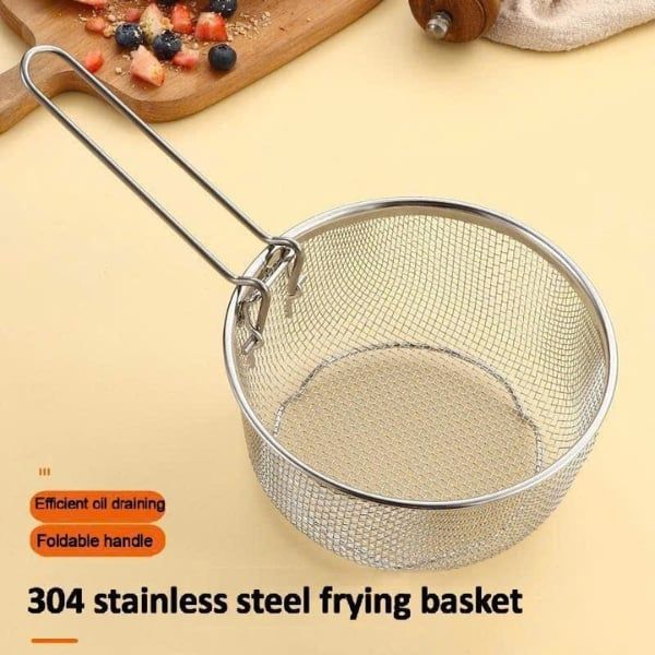 Rổ chiên inox 18/10 Chockmen 16cm - C440