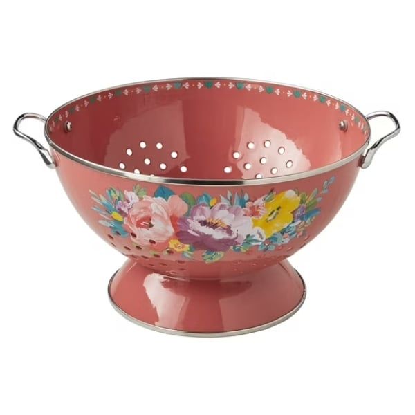Rổ lọc bằng thép tráng men The Pioneer Woman Brilliant Blooms 5 lít