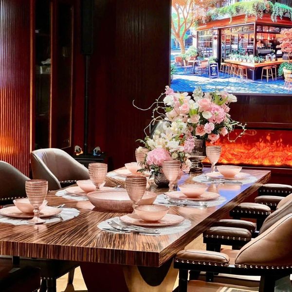 Set 18 món bát đĩa ly Viola - Màu Hồng - Model 2025