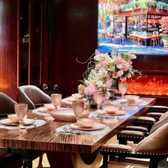 Set 18 món bát đĩa ly Viola - Màu Hồng - Model 2025