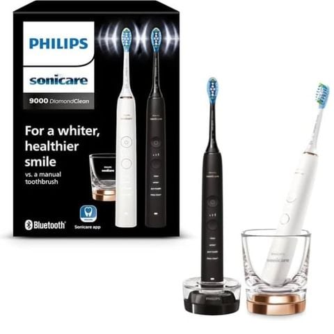 Set 2 bàn chải điện Philips Sonicare DiamondClean 9000 HX9914/61