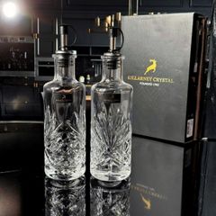 Set 2 bình đựng dầu giấm pha lê Killarney