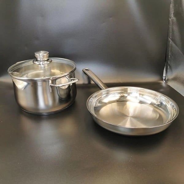 Set 2 Bộ nồi chảo WMF Diadem Plus - Nồi 20cm, chảo 24cm