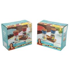  Set 2 dụng cụ xay tiêu muối The Pioneer Woman Sweet Romance - Màu Đỏ/ Xanh 