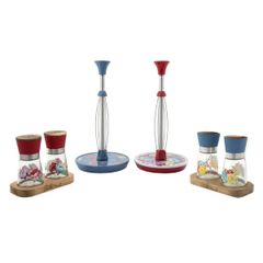  Set 2 dụng cụ xay tiêu muối The Pioneer Woman Sweet Romance - Màu Đỏ/ Xanh 