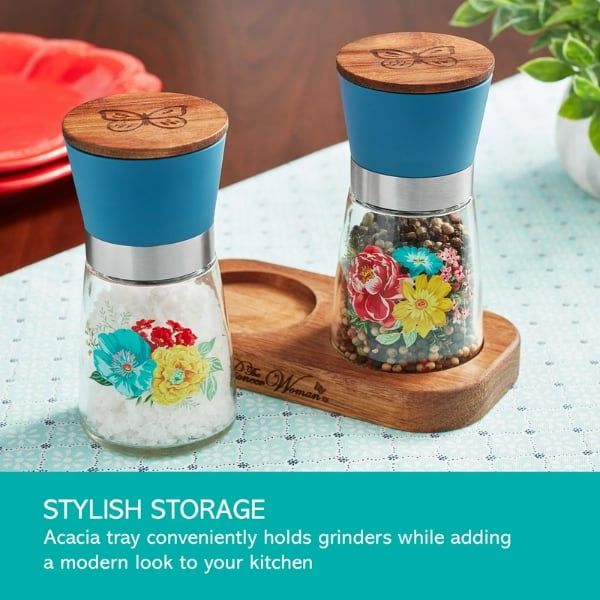 Set 2 dụng cụ xay tiêu muối The Pioneer Woman