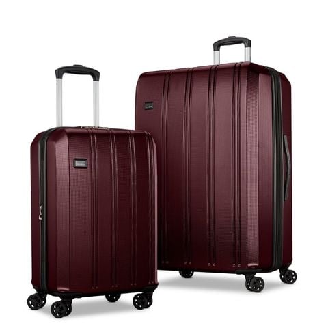 Set 2 Vali Samsonite Carbon X size 20/30 - Tách Set - Màu Đỏ Ghi