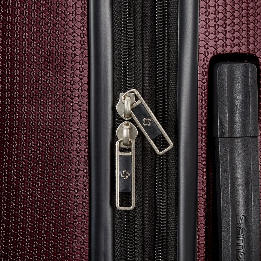 Set 2 Vali Samsonite Carbon X size 20/30 màu Đỏ Ghi