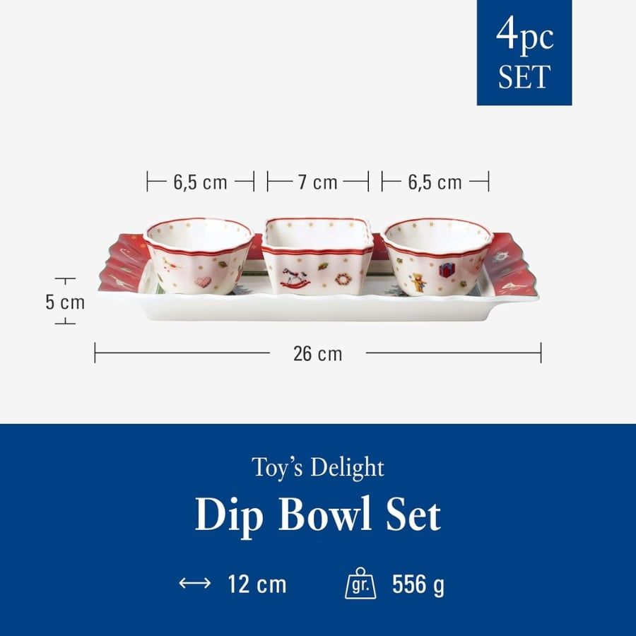 Set 3 bát kèm khay Villeroy & Boch Toy's Delight