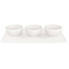  Set 3 bát nước chấm kèm khay Villeroy & Boch rock 