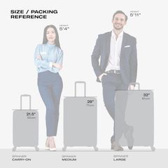  Set 3 vali Samsonite Centric 2 - Size 20/24/28 - Tách set 
