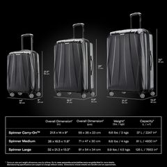  Set 3 vali Samsonite Centric 2 - Size 20/24/28 - Tách set 