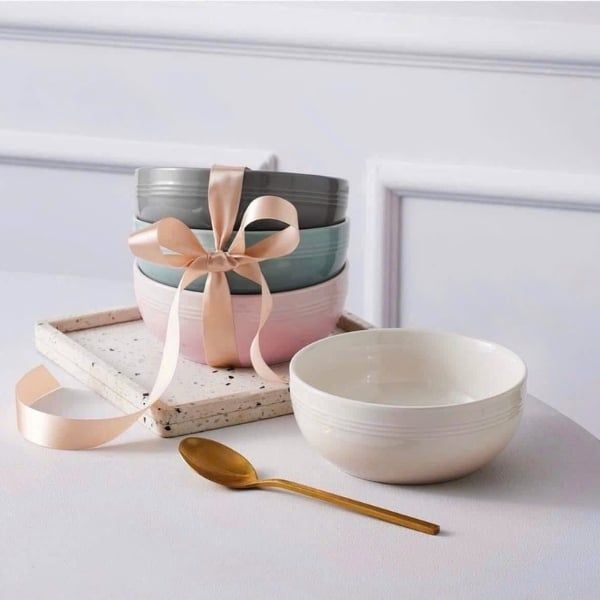 Set 4 bát tô nhỡ Le Creuset Cereal 16cm 770ml đựng bún phở