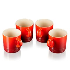  Set 4 cốc sứ Le Creuset Metallic 350ml màu cam - 79113350900000 