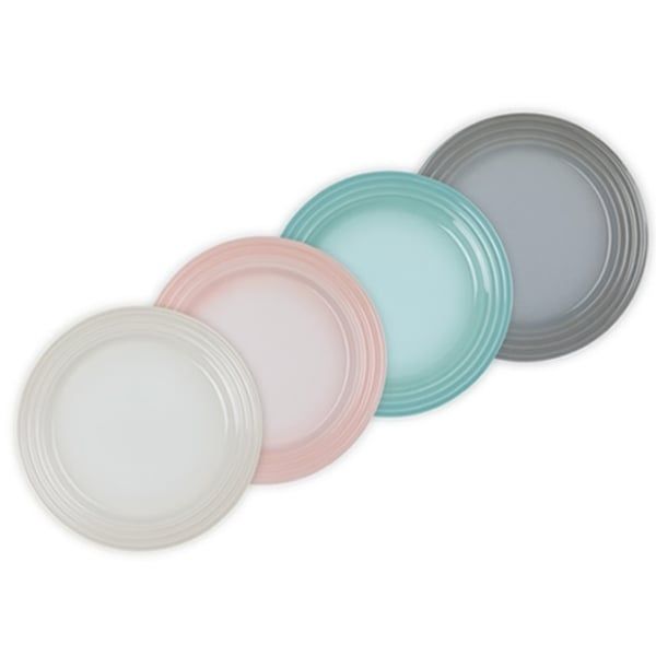 Set 4 đĩa phẳng Le Creuset 22cm màu Pastel - 1109032