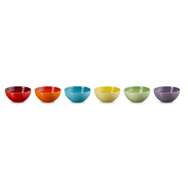 Set 6 bát đựng nước chấm Le Creuset cầu vồng 7cm 57ml