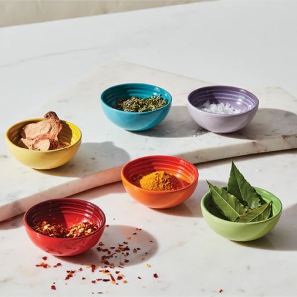 Set 6 bát đựng nước chấm Le Creuset cầu vồng 7cm 57ml