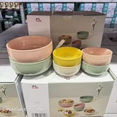  Bộ 6 bát Staub - 2 bát tô 18cm, 4 bát cơm 12cm 