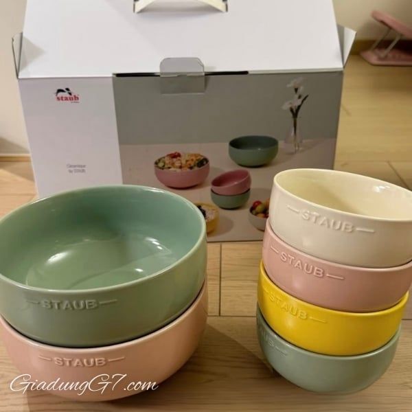 Bộ 6 bát Staub - 2 bát tô 18cm, 4 bát cơm 12cm