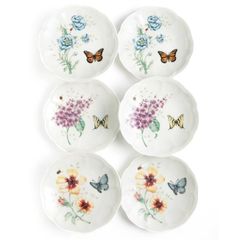  Set 6 đĩa Lenox Butterfly Meadow 15.2cm - Đĩa lót 817046 