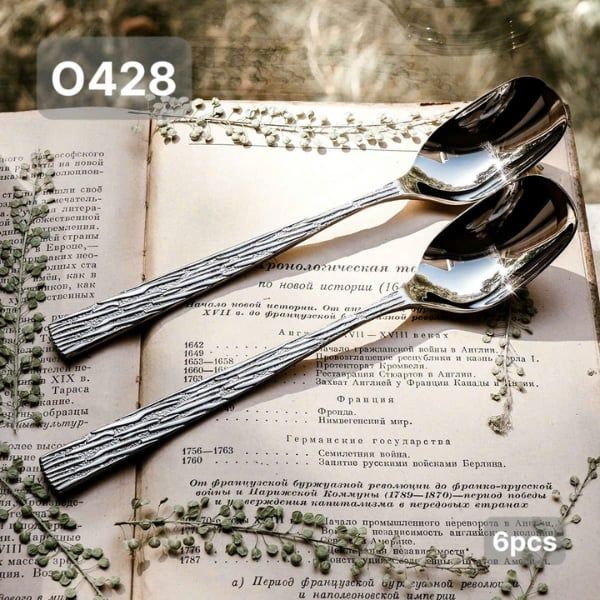 Set 6 thìa tráng miệng OYATTON SYLVA SPOON inox 18/10 O428