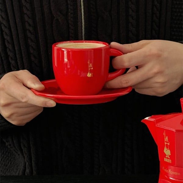 Set ấm pha cà phê Bialleti Moka kèm bộ 2 cốc