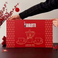  Set ấm pha cà phê Bialleti Moka kèm bộ 2 cốc 