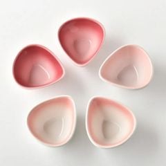  Set bát chấm hình cánh hoa Le creuset - Màu hồng 