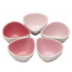 Set bát chấm hình cánh hoa Le creuset - Màu hồng 