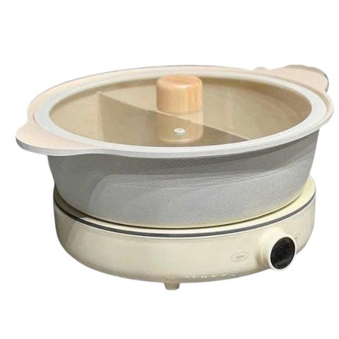 Set bếp từ kèm nồi lẩu 2 ngăn 2Lock 2025 - Màu Trắng/Hồng/Đỏ