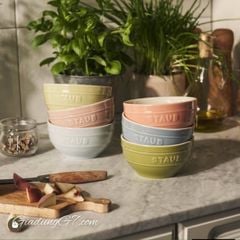  Staub 18 món - Bộ 6 bát cơm Staub Macaron 12cm kèm đũa, thìa 