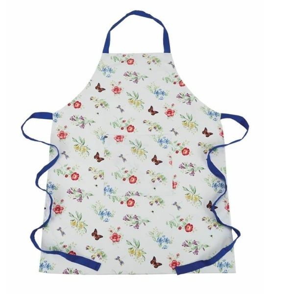 Tạp dề vải cotton dệt hoa đồng cỏ bướm Lenox