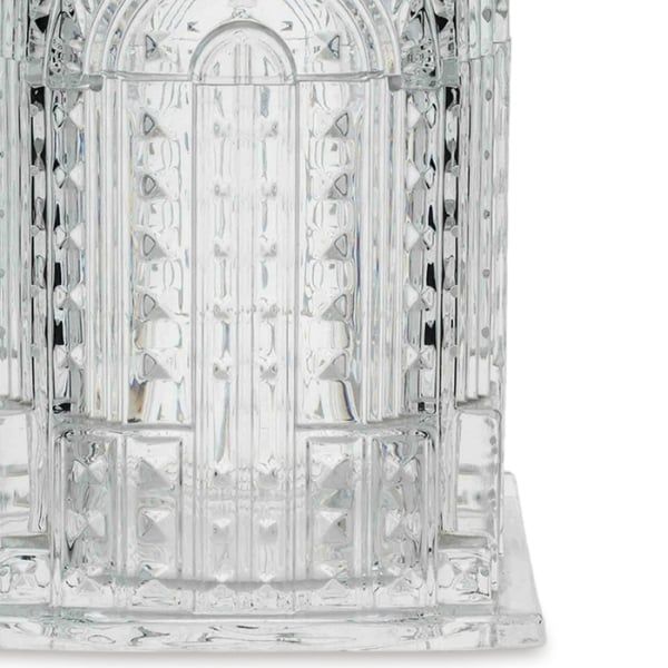 Thố pha lê mài Bohemia Building 30cm