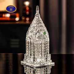  Thố pha lê mài Bohemia Building 30cm 