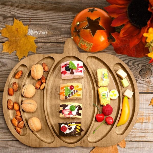 Thớt cắt kiêm khay phục vụ bí ngô The Pioneer Woman 35cm