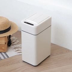  Thùng rác cảm biến Elpheco ELPH9809 9 lít mở 2 cánh - Màu inox/Kem 