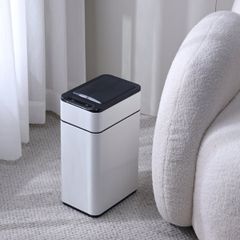  Thùng rác cảm biến Elpheco ELPH9809 9 lít mở 2 cánh - Màu inox/Kem 