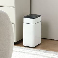  Thùng rác cảm biến Elpheco ELPH9809 9 lít mở 2 cánh - Màu inox/Kem 