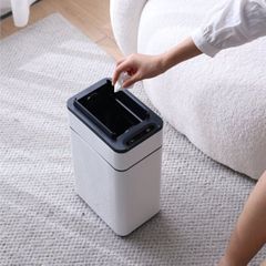  Thùng rác cảm biến Elpheco ELPH9809 9 lít mở 2 cánh - Màu inox/Kem 