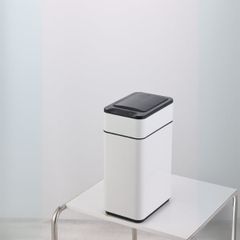  Thùng rác cảm biến Elpheco ELPH9809 9 lít mở 2 cánh - Màu inox/Kem 