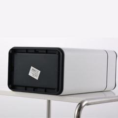  Thùng rác cảm biến Elpheco ELPH9809 9 lít mở 2 cánh - Màu inox/Kem 