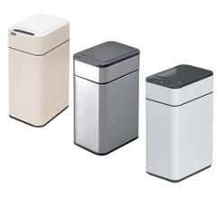  Thùng rác cảm biến Elpheco ELPH9809 9 lít mở 2 cánh - Màu inox/Kem 