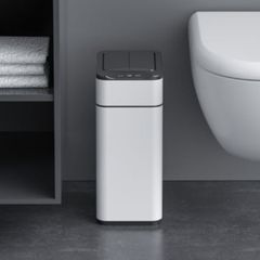  Thùng rác cảm biến Elpheco ELPH9809 9 lít mở 2 cánh - Màu inox/Kem 