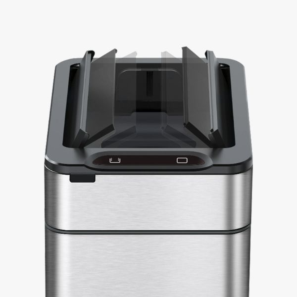 Thùng rác cảm biến cánh bướm Elpheco ELPH9811 20L - Trắng/Bạc/Kem