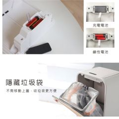  Thùng rác cảm biến Elpheco ELPH9716 – 20L màu xám có chân 