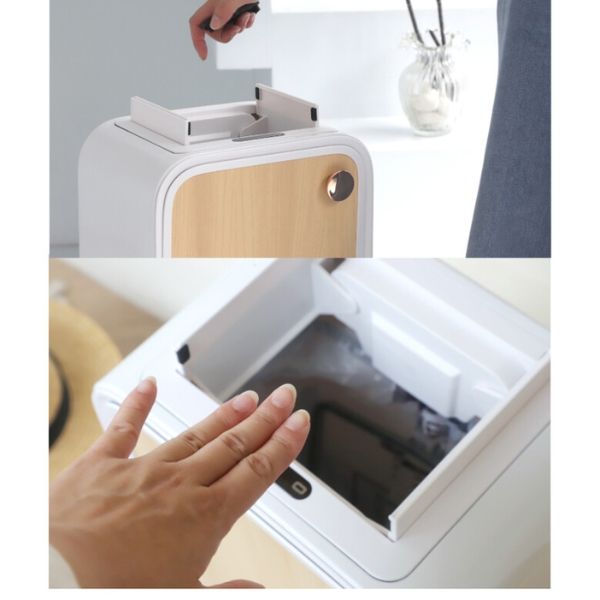 Thùng rác cảm biến Elpheco ELPH9716 – 20L màu xám có chân