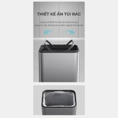  Thùng rác cảm biến Elpheco TwinLid Led 15L ELPH9830 