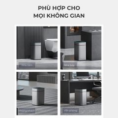  Thùng rác cảm biến Elpheco TwinLid Led 15L ELPH9830 